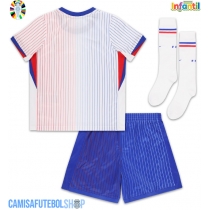 Camisa de time de futebol França Replicas 2º Equipamento Infantil Europeu 2024 Manga Curta (+ Calças curtas)